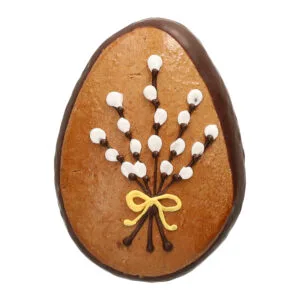Lebkuchen-Ei mit Palmzweige