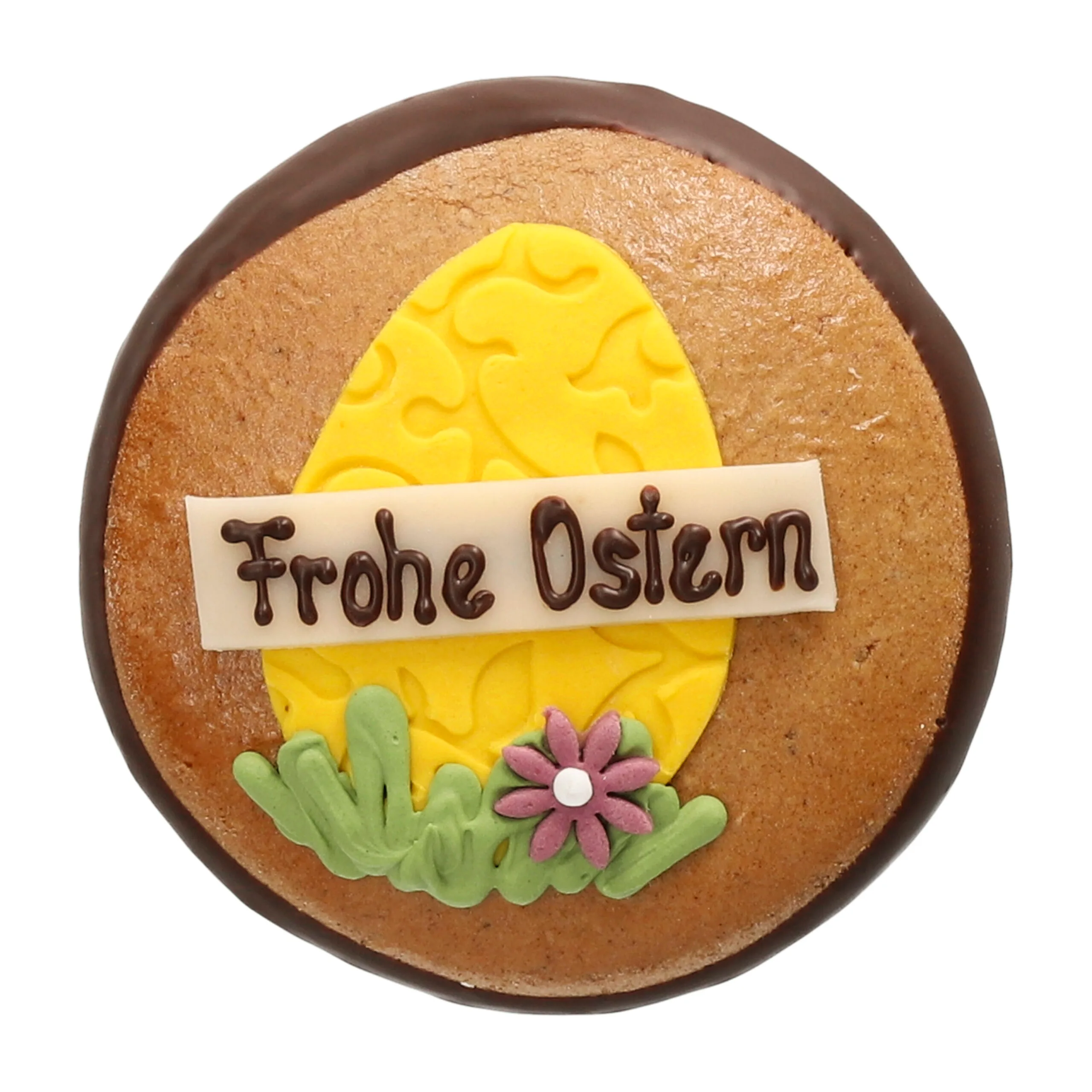 Lebkuchen mit Osterei und "Frohe Ostern"