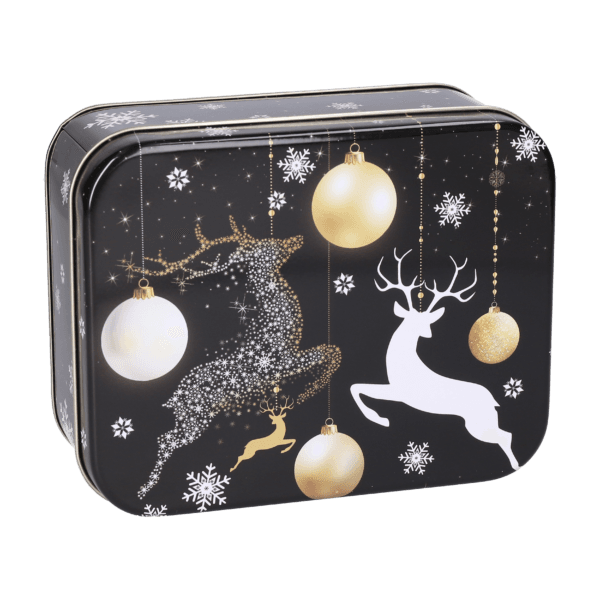 Deer Black-Gold tin small