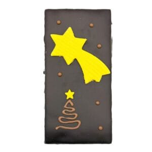 Christmas Star on chocolate dipped gingerbread