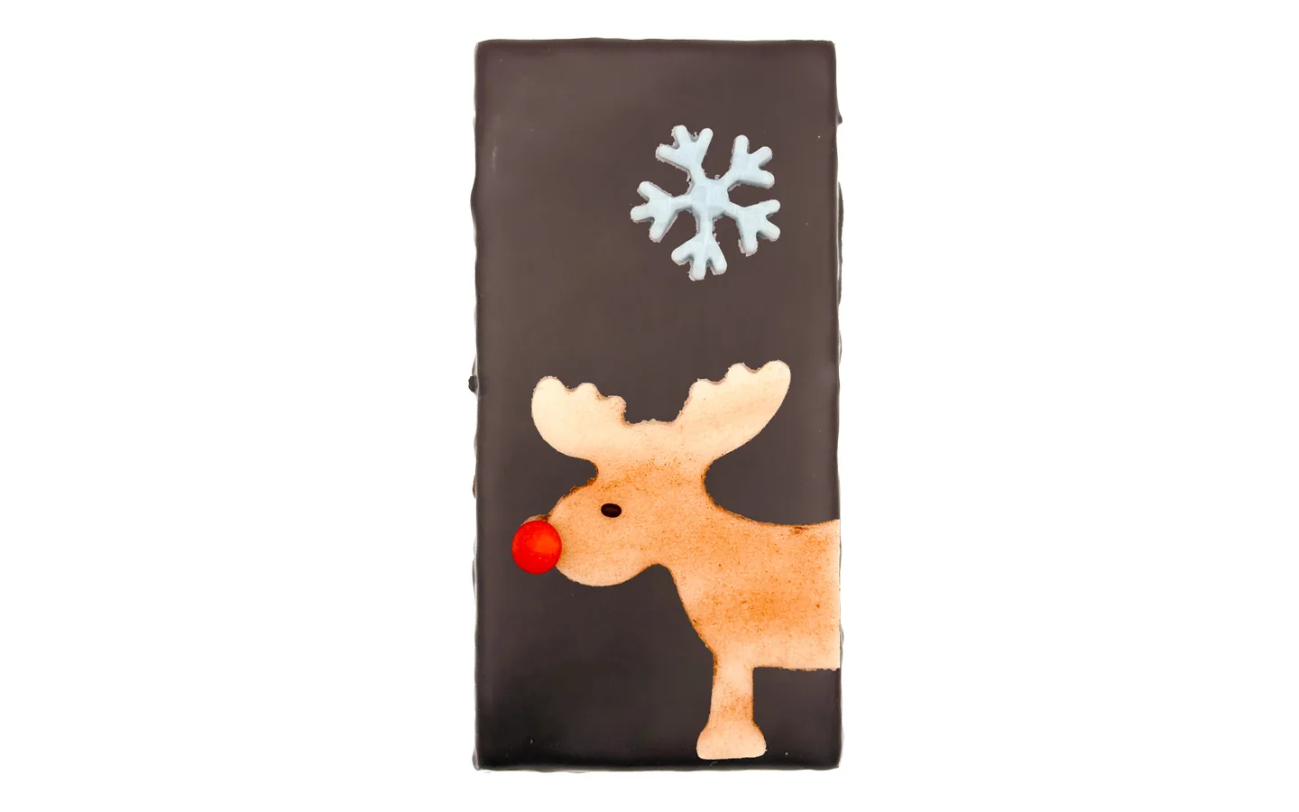 Rentier auf Lebkuchen getunkt