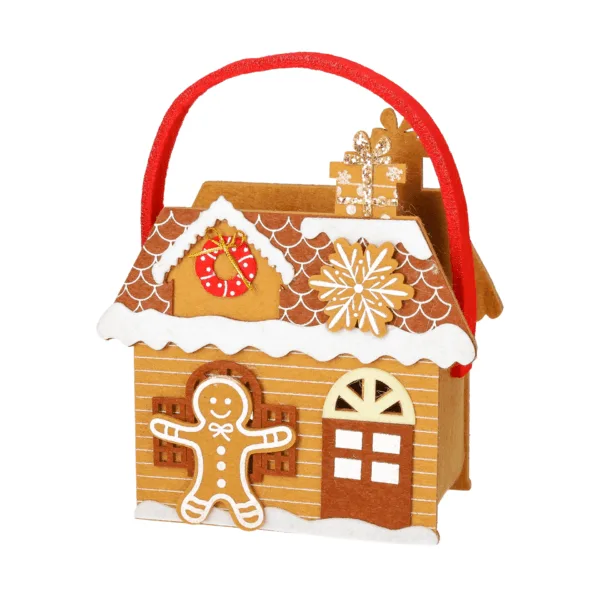 Felt bag gingerbread house - 7605 1