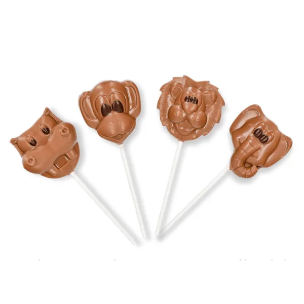 Lollipops - Zoo Animals 4 pcs. Whole Milk - Zoo VM